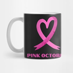 Pink October Breast Cancer Awareness Mug